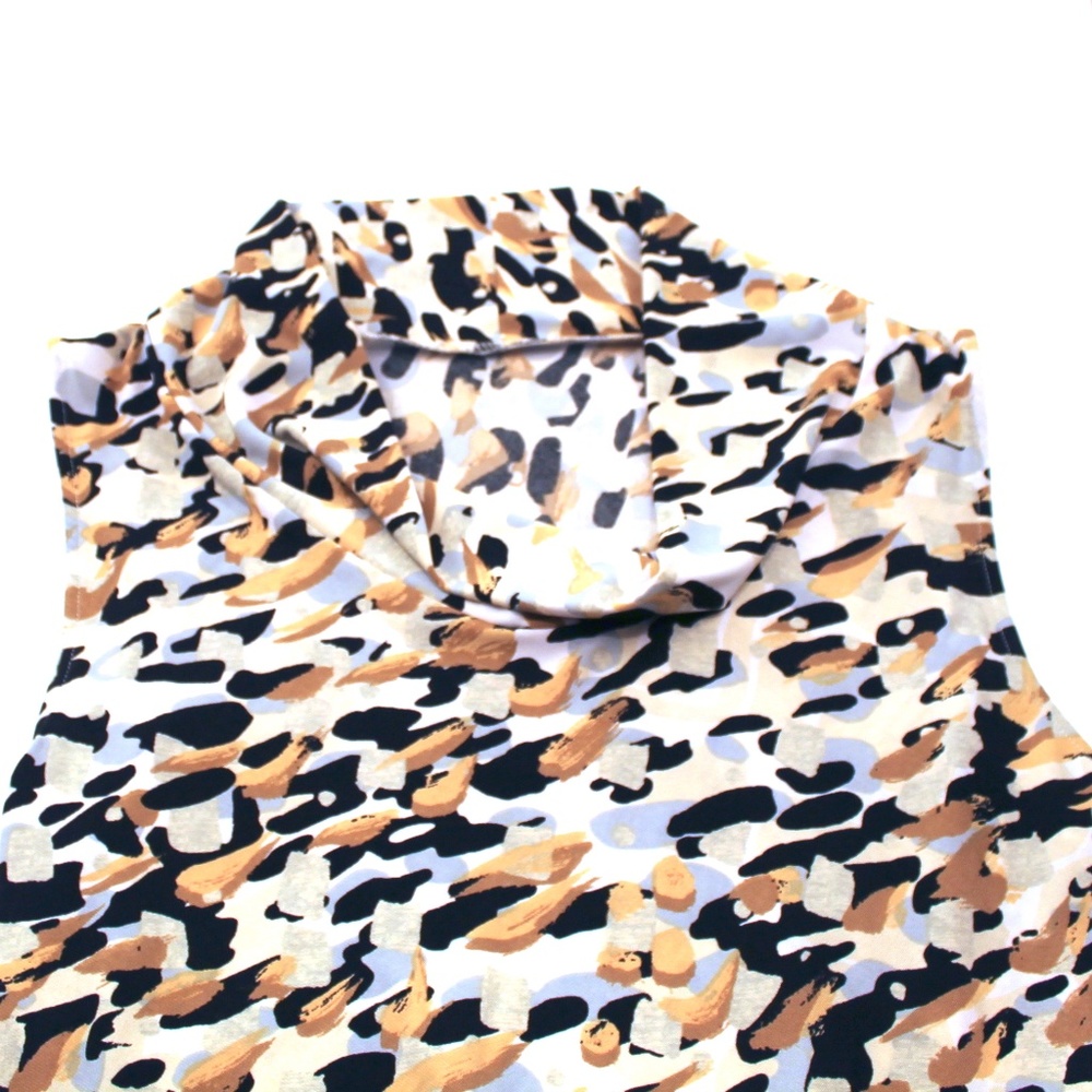 Sleeveless Cowl Neck Women's Shirt